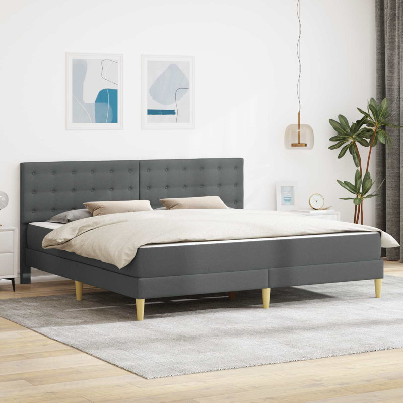Bed Frame, Super King (6'), Dark Grey