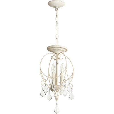 Luminaire suspendu géométrique à 3 lumières de style bougie Richland