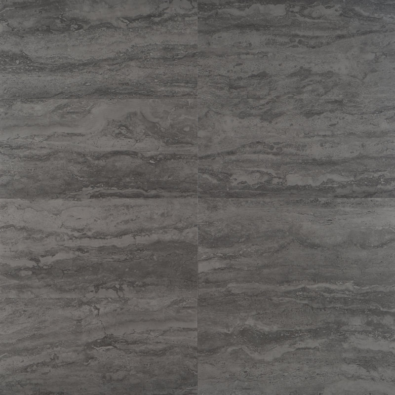 Carreau de vinyle Elmdale, Gris foncé