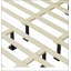 Lit plateforme king size en bois massif avec tête de lit en rotin, durable et élégant pour les chambres modernes et de style bord de mer