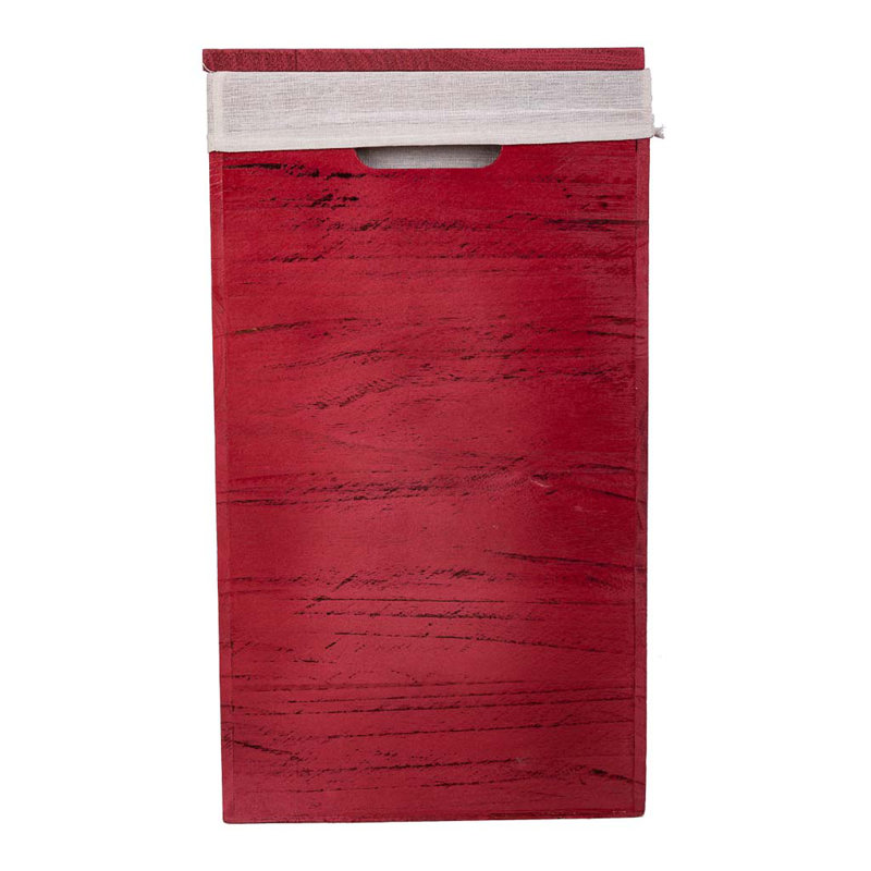 Wood Laundry Set with Handles, Red