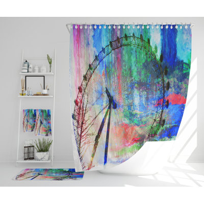 Natassia Polyester Shower Curtain Set