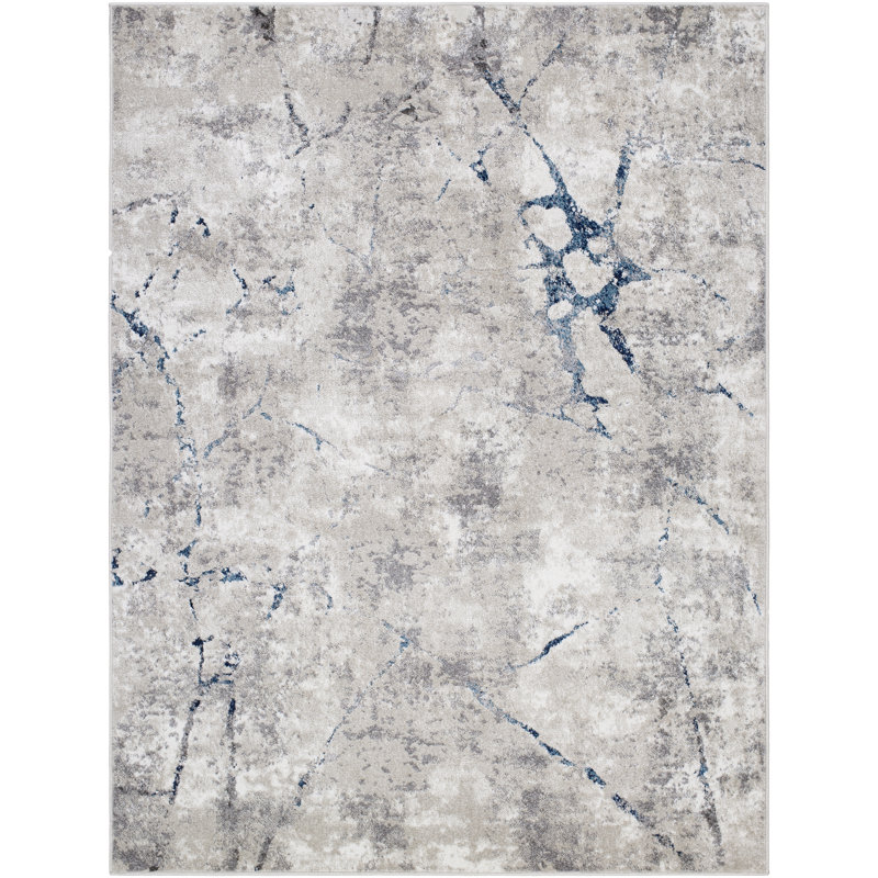 Abstract Indoor Rug, Rectangle 2' x 2'11"