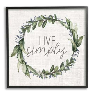 «Live Simply Expression» par - Art textuel