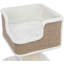 Arbre à chat Trixie Ava XXL 33,9 po, poteau à griffer épais, condo pour chat, plateforme confortable avec coussin, jouet pour chat suspendu, brun