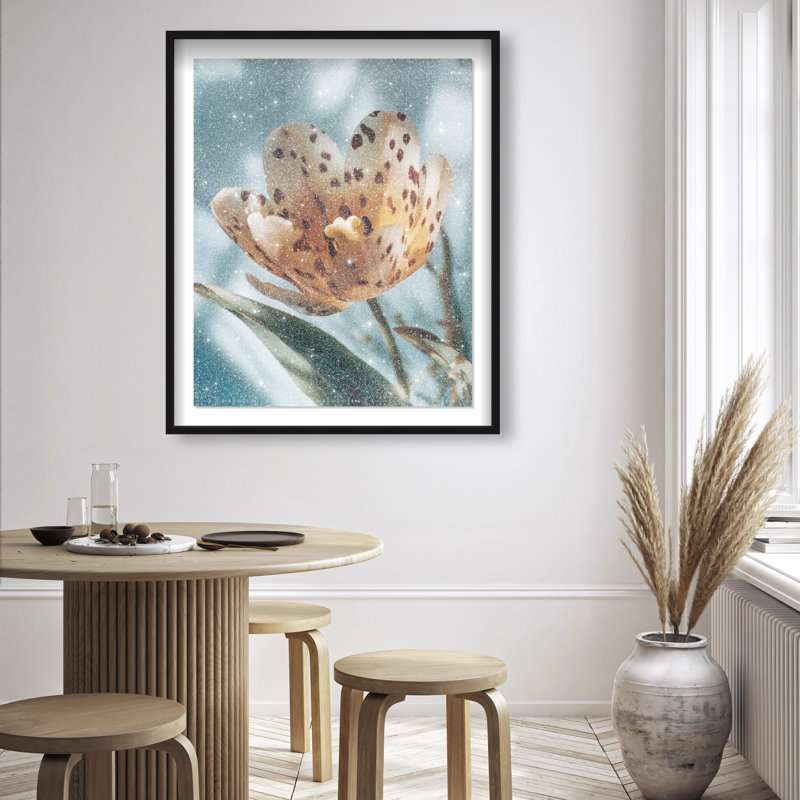 Dapple Bloom II Framed Graphic Art, 31.5"H x 25.5"W, Black Shadowbox