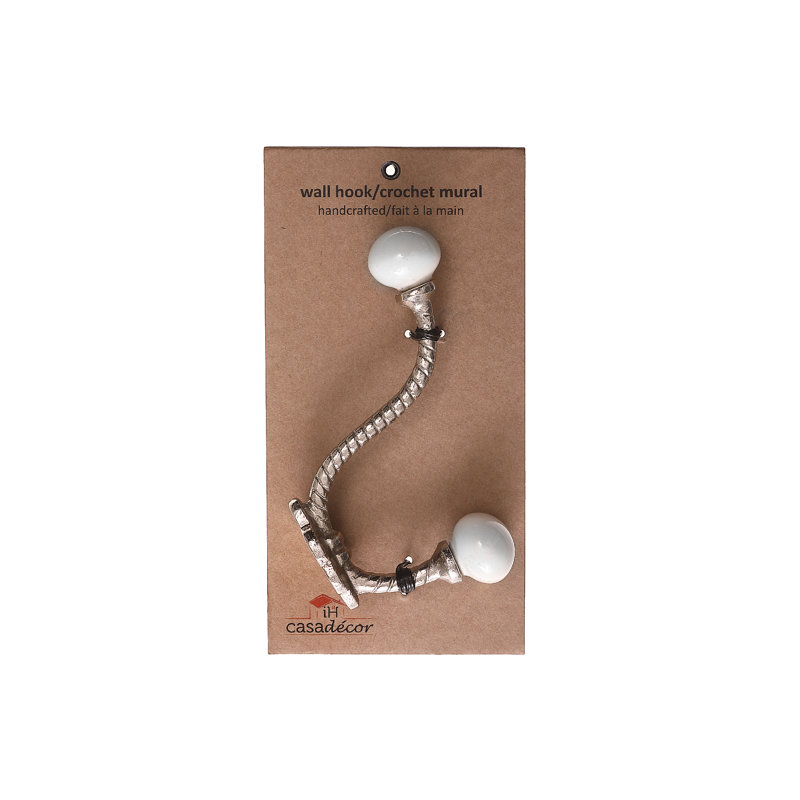 Metal Wall Wall Hook, Nickel