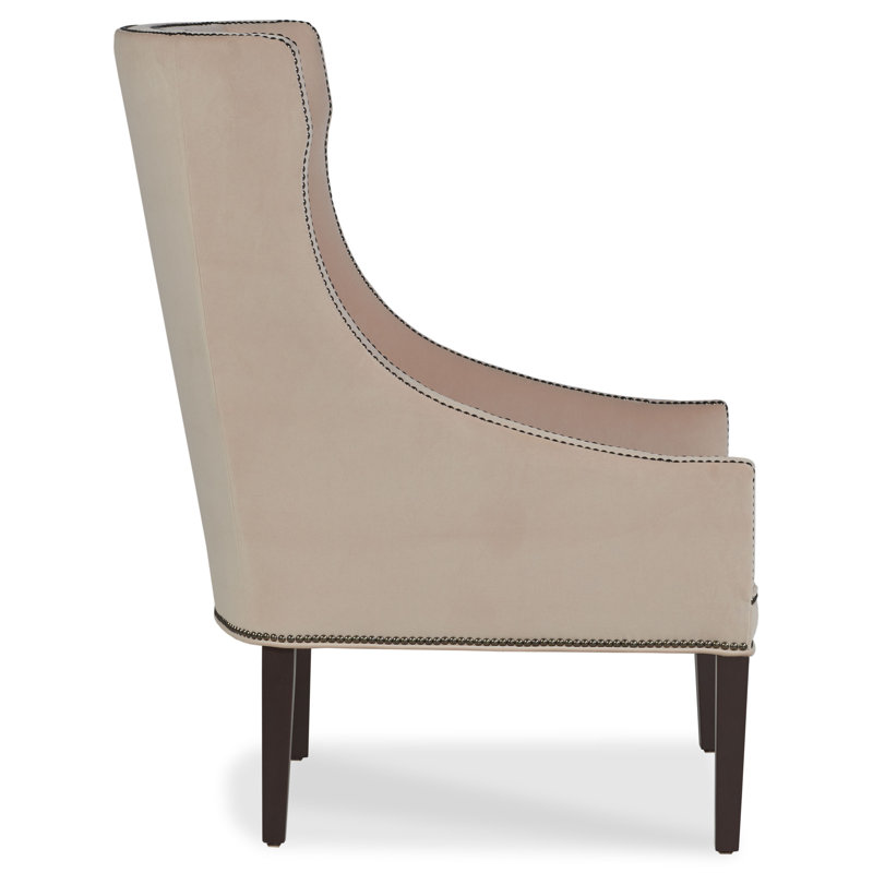 Frances Wingback Chair, Aged Bronze, Espresso, Bark (8789 06)