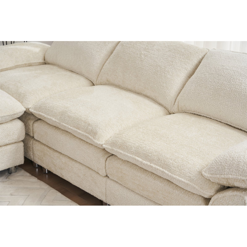 Canapé Rosetraut, Polyester beige