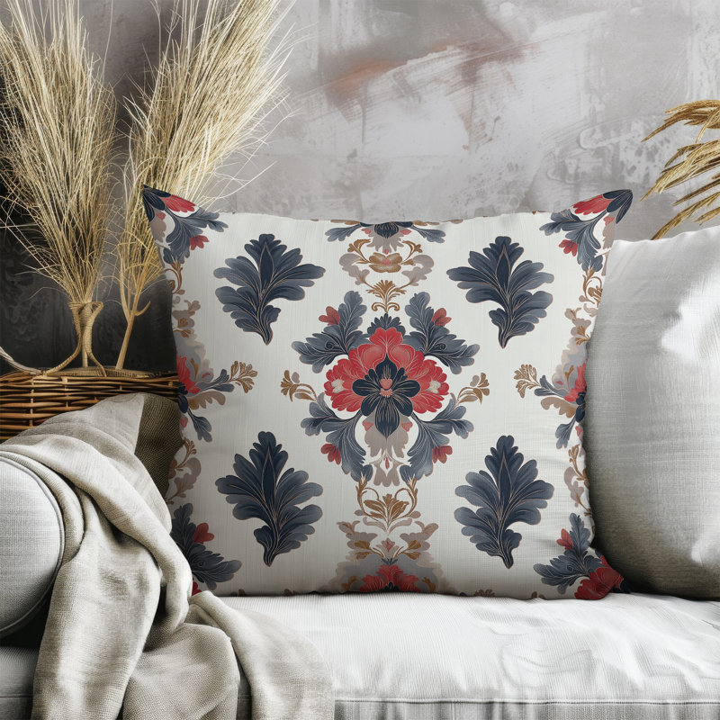 Toucher intérieur/extérieur traditionnel 26x26, Carré 26 po, Crème / argenté