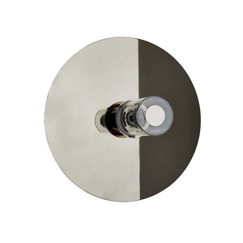 Flush Mounted Sconce, Silver, 14.96" H x 14.96" W x 6.97" D