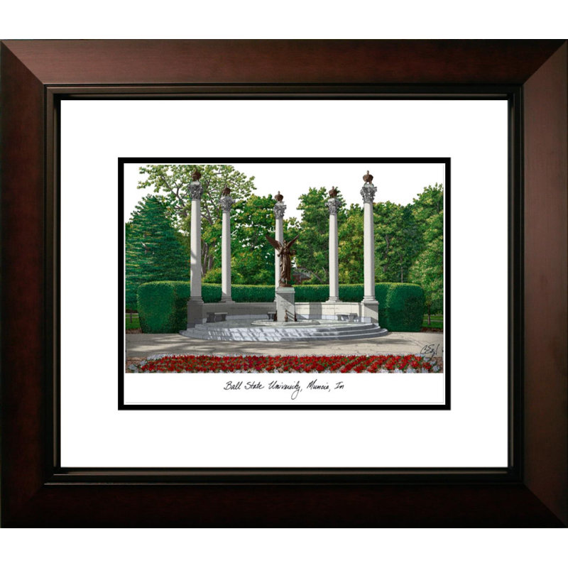 NCAA Ball State Cardinals Legacy Alumnus Lithograph Picture Frame
