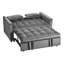 3 In 1 Convertible Sleeper Sofa Bed With Adjustable Backrest, Side Pockets And Pull - Out Function, Ideal For Small Spaces And Comfortable Living