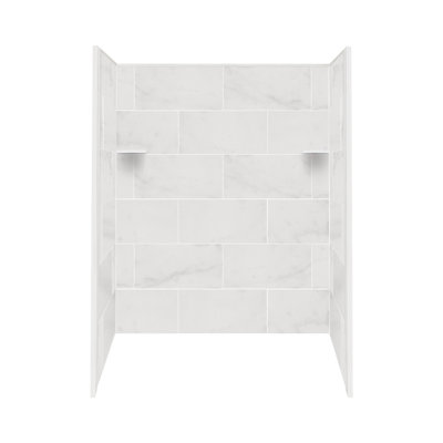 60'' W 36'' D 72'' H Glue Up Solid Surface Wall
