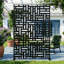 183cm H Freestanding Metal Room Divider Decorative Privacy Screen Garden Lattice Panel Trellis for Patio, Balcony, Backyard, Pool, Indoor Room-132790221-132790223