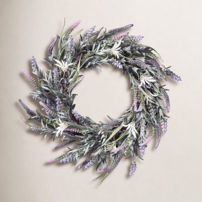 Faux Lavender Polyester 24'' Wreath