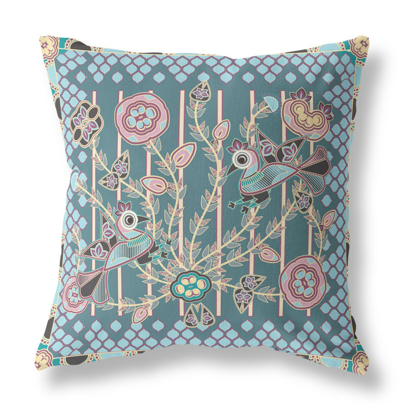 Housse et insert de coussin décoratif en polyester pour l'intérieur et l'extérieur, 18 po x 18 po