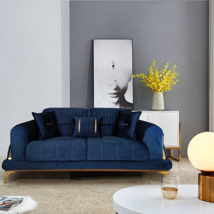 87'' Velvet Sofa