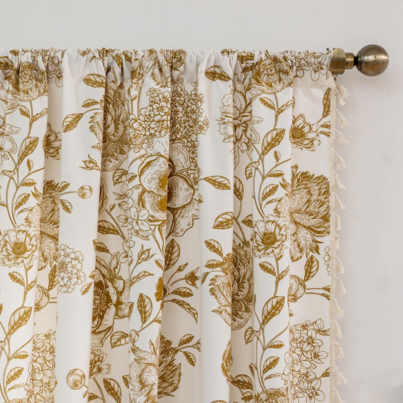 Long Patterned Curtains