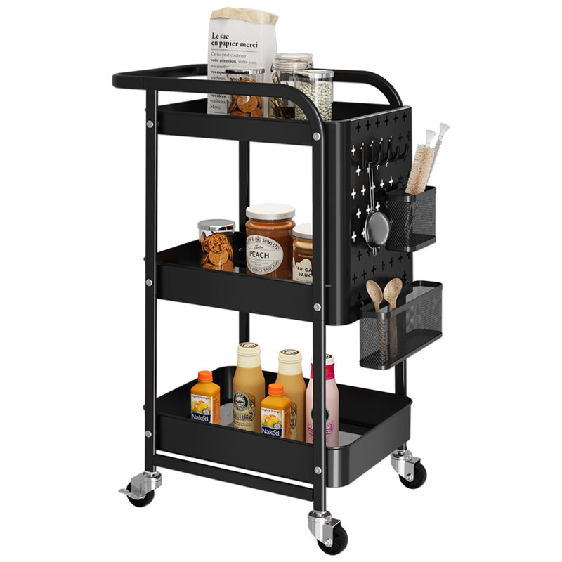 Arunjit Metal Bar Cart,  Black