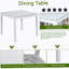 Ensemble de table de salle à manger en bois 5 pièces, ensemble de table de cuisine avec table carrée, table de salle à manger en bois-1178635689