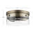 Plafonnier encastré circulaire simple 13 po 2 lumières Hubert
