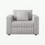 Canapé simple modulaire 44,9 po Rabbit Plush - Très confortable, élégant et fonctionnel pour la chambre à coucher et le salon, gris clair