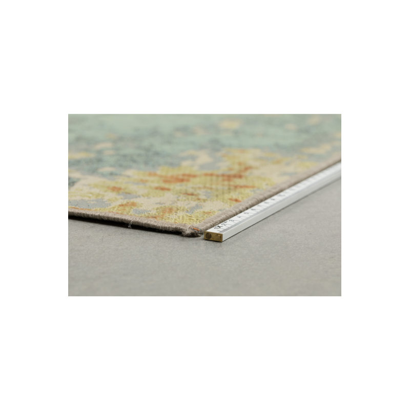 Ranger Abstract Area Rug in Beige/Gray/Green