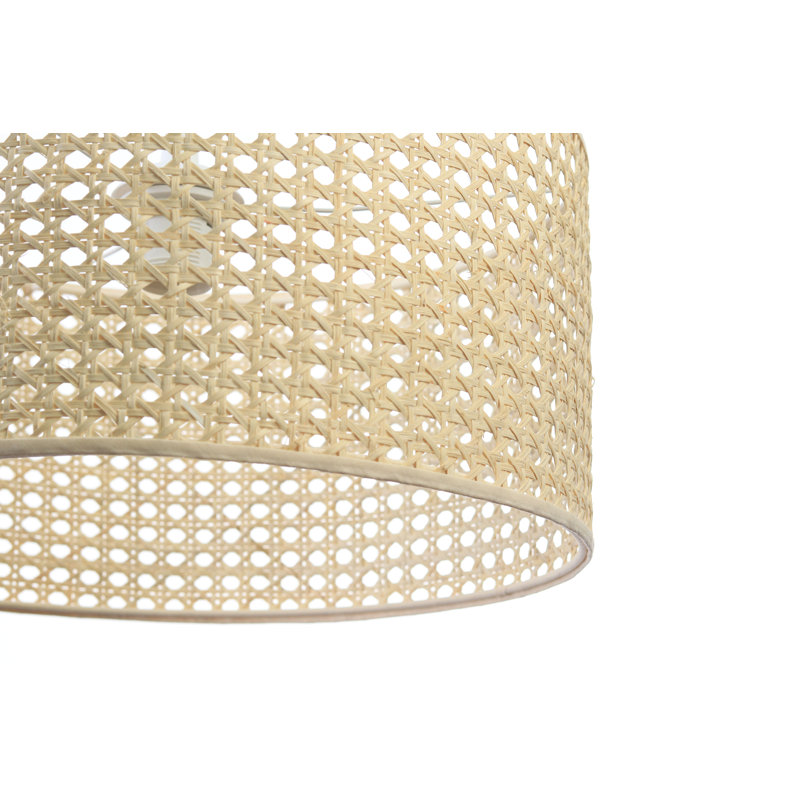 Wampum 1 - Light Gold Drum Pendant, 30cm H x 60cm W x 60cm D