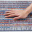 Paillasson Jebreel bleu antidérapant, tapis de porte absorbant, antirouille et antidérapant pour l'intérieur et l'extérieur.-229753842
