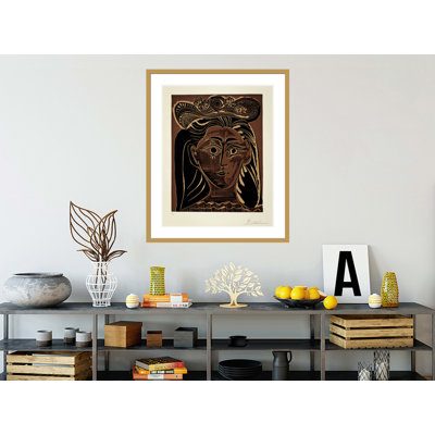 Portrait par Pablo Picasso, impression giclée sur cadre