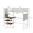 Loft Metal Bed For Bedroom And Dormitory, With Built-In Charging Station And LED Lighting-2085347289-2085347292