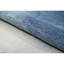 Tapis rond bleu / argent / ivoire en laine / soie noué à la main 3 pi Abstract