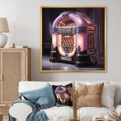 Vintage Jukeboxes Neon Grooves 5 - Jukeboxes Wall Art