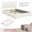 Upholstered Bed Frame with Drawer Storage-347408877-370691892