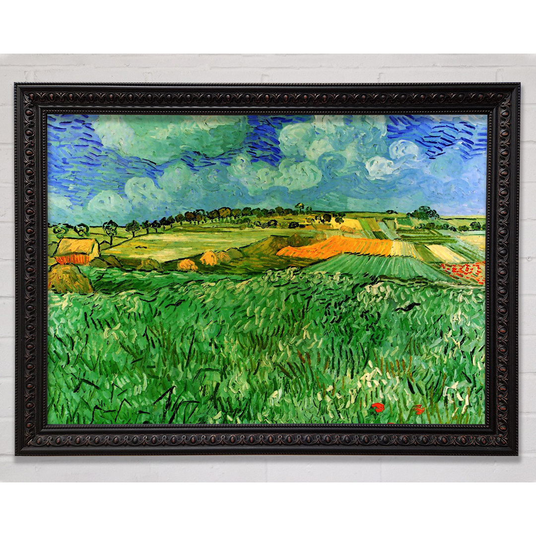 Van Gogh Plain Near Auvers - Einzelner Bilderrahmen Kunstdrucke