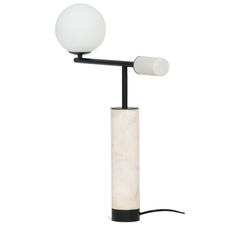Marble Novelty, White Marble/Black