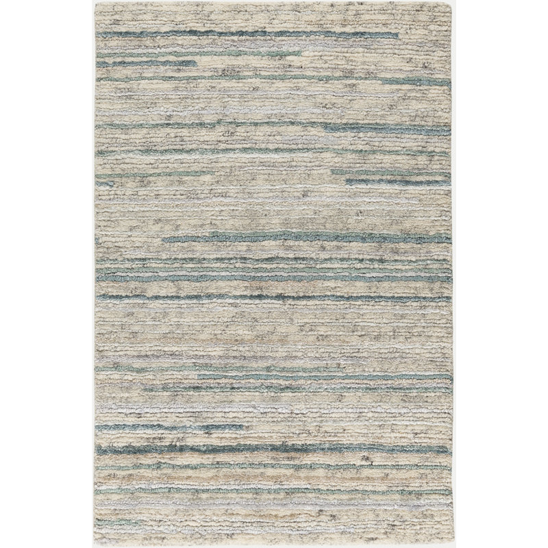 Tapis gris / ivoire Berriman, Rectangulaire 9 pi x 13 pi