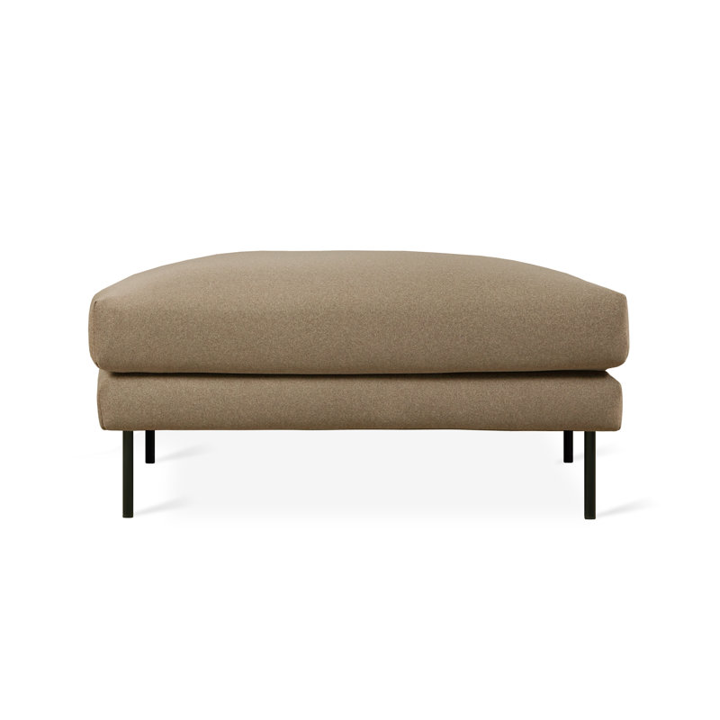 Renfrew Ottoman, Merino Mocha 100% Polyester