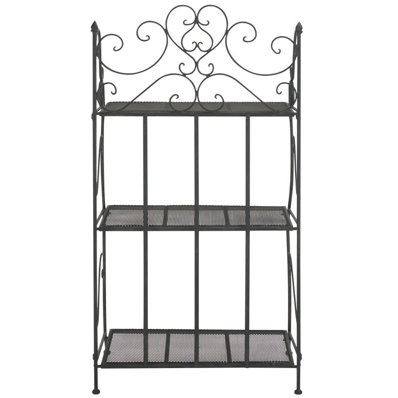 Support pour plante rectangulaire à plusieurs niveaux Madelia, Noir