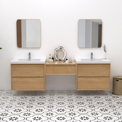 Ensemble de meuble-lavabo flottant 90 po Mellani