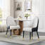 Chaise parsons rembourrée en similicuir Muminah (ensemble de 4)-1576240248