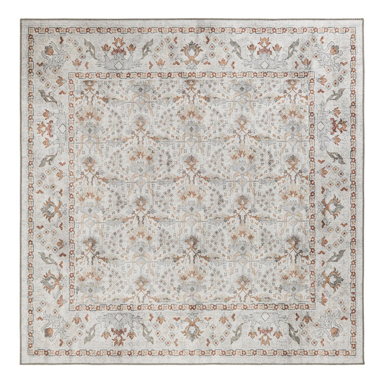Lurene Performance Chenille Floral Indoor Rug