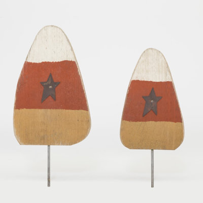 Fall Décor-Candy Corn Lawn Ornament (Set Of 2)