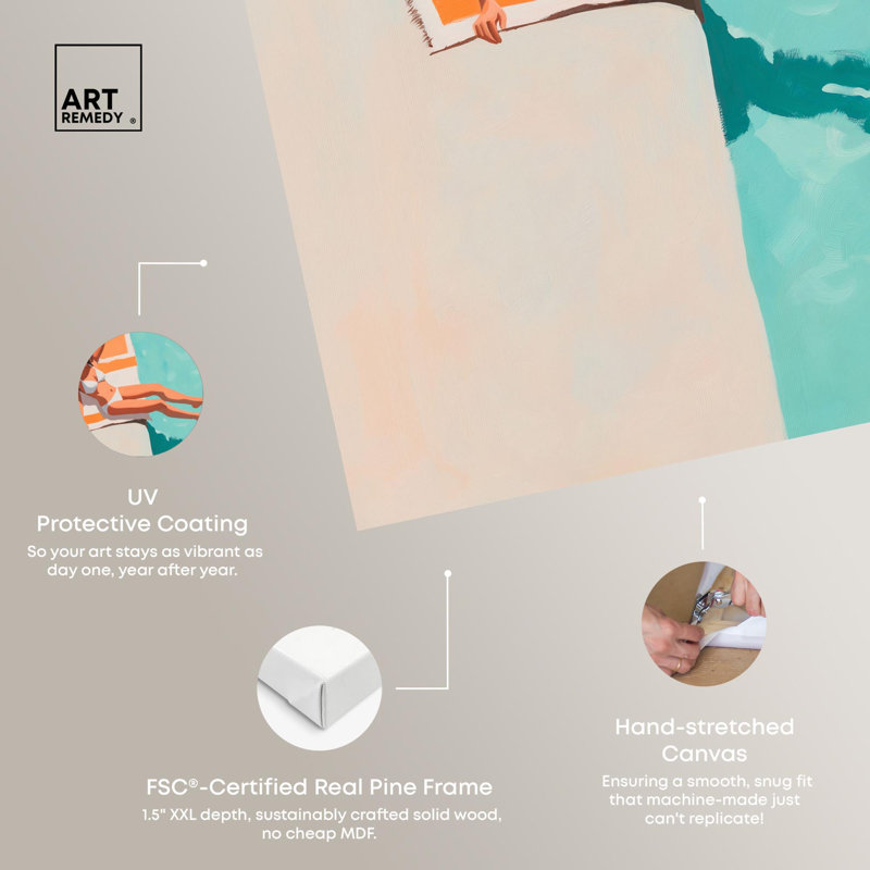«Zenith of Relaxation I», reproduction d'art sur toile par Art Remedy, Toile tendue avec châssis, H 36 po x l 30 po