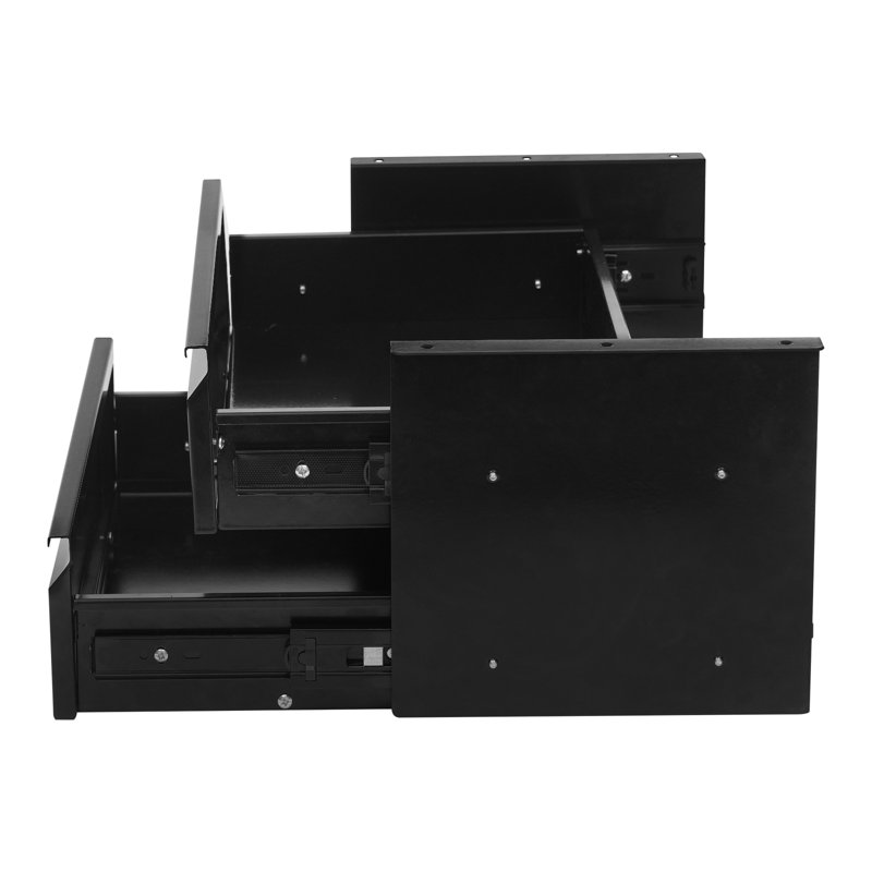 Under Desk Pull-Out 2-Tier Sliding Storage Drawer
