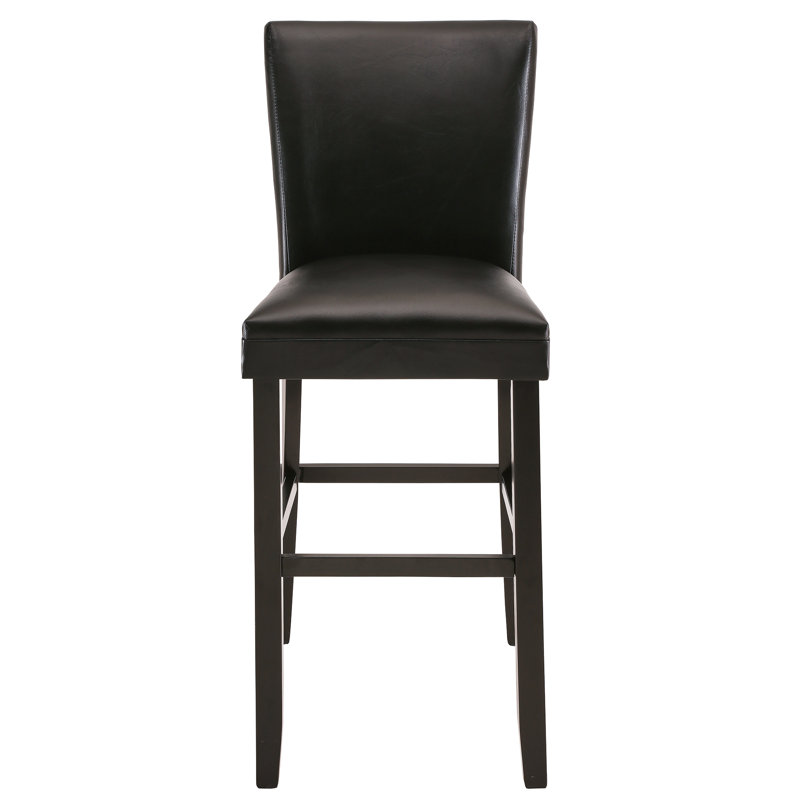 Tabouret 30,7 "en bois massif, Noir