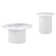 Rowena 2-Piece Coffee And End Table Set White Faux Marble