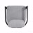 Set Of 2 Outdoor Patio Dining Chair, Aluminum Black Finish With Grey Cushion-1871843240