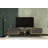 Modern TV Stand with Wall-Mount Option, Anthracite & Gold, 59.1 x 15.9 x 11.6 inches | 100% Melamine Coated Particle Board, Thickness: 0.7 inches | Stylish Design for Living Room & Entertainment Spaces-110336230